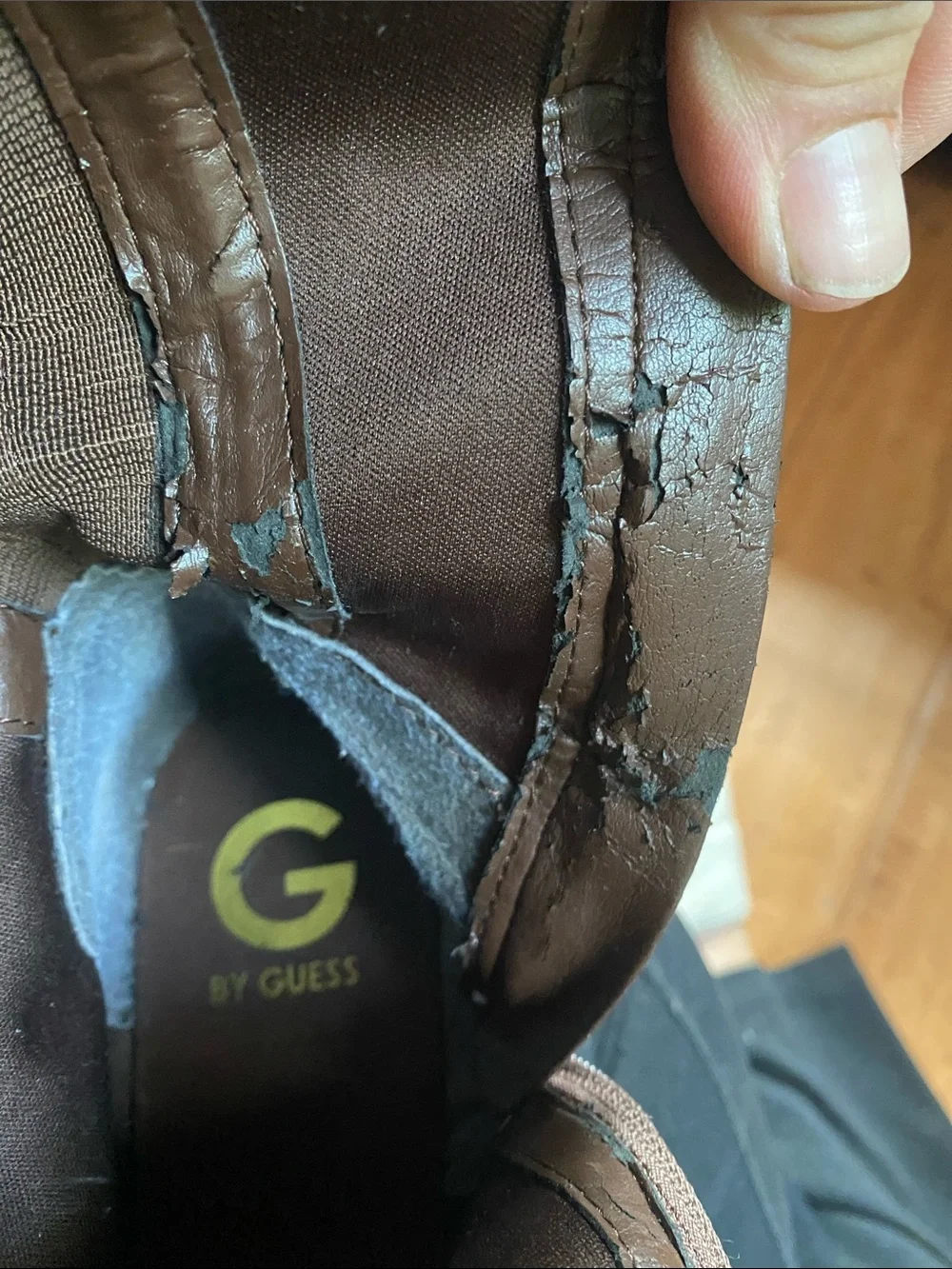 Guess Women's Tall Brown Over-the-Knee Buckle Riding Boots